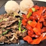 1Sweet N Sour Chicken + Mongolian Beef